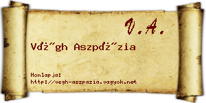 Végh Aszpázia névjegykártya